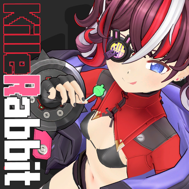 「キラービット-Killerabbit-」VRC/VRM対応オリジナル3Dモデル/アバター