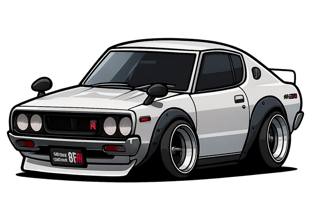 ケンとメリーのGTRデフォルメ画像