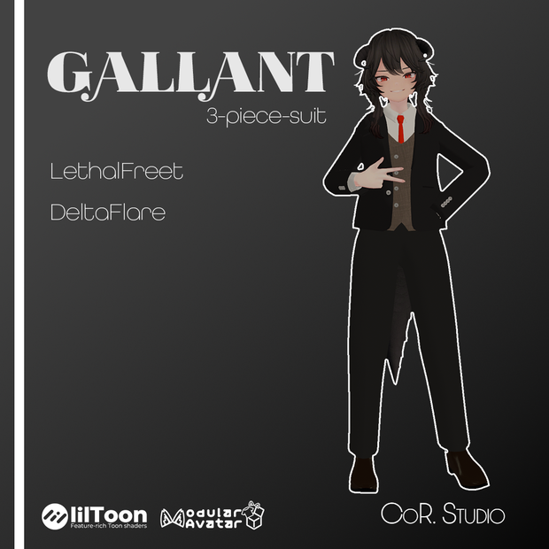 【WIP】【2アバター対応衣装】Gallant-Suit