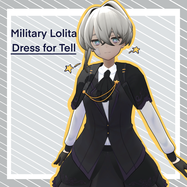 Military Lolita Dress for Tell