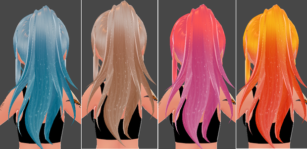 Kenza's Vibrant Hair with Shimmer