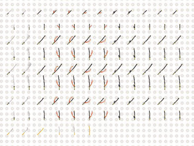 ドット絵「刀」セット(48×48)