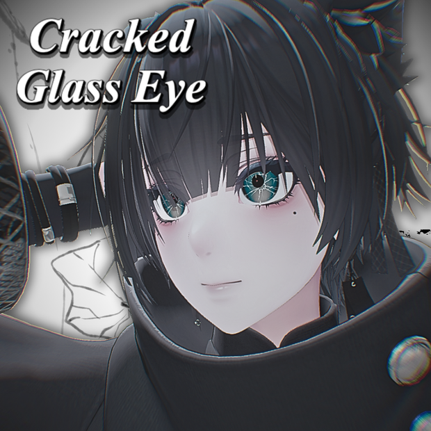【10アバター対応】Cracked Glass Eye texture【8 color】