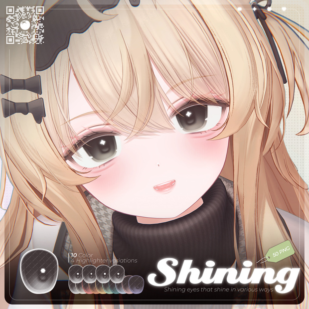 【エク・Eku】Shining eye texture (4 type+50 png)