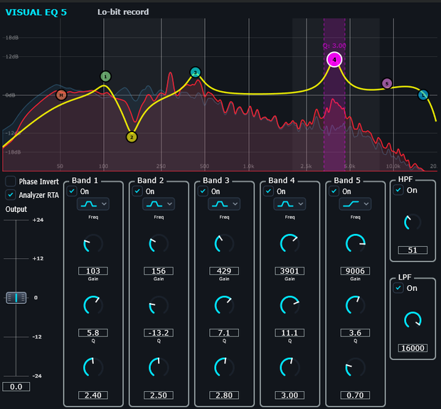 Visual EQ5 (無料VSTプラグイン)
