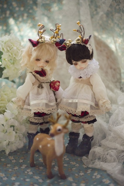 【YOSDサイズ】子鹿 セット BJD 1/6 洋服 球体関節人形 - GuluUP