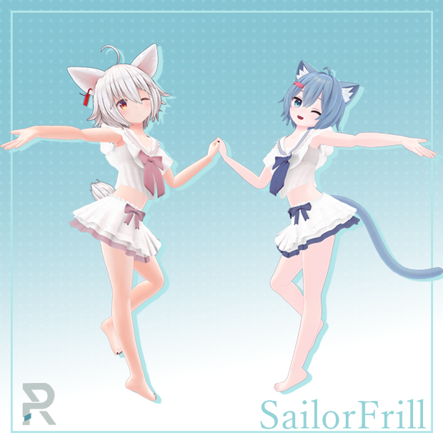 【4アバター対応】セーラーフリル