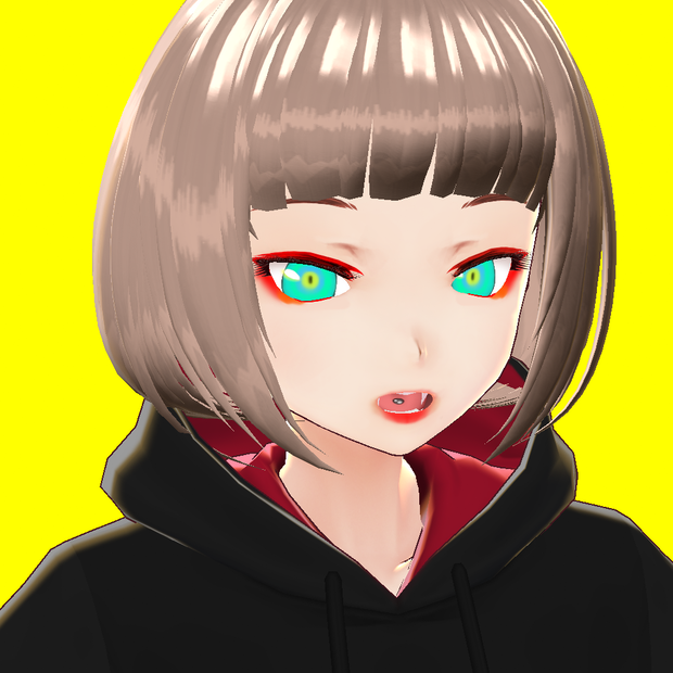 [VRoid]赤メイク