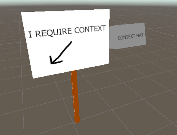CONTEXT HAT AND CONTEXT SIGN
