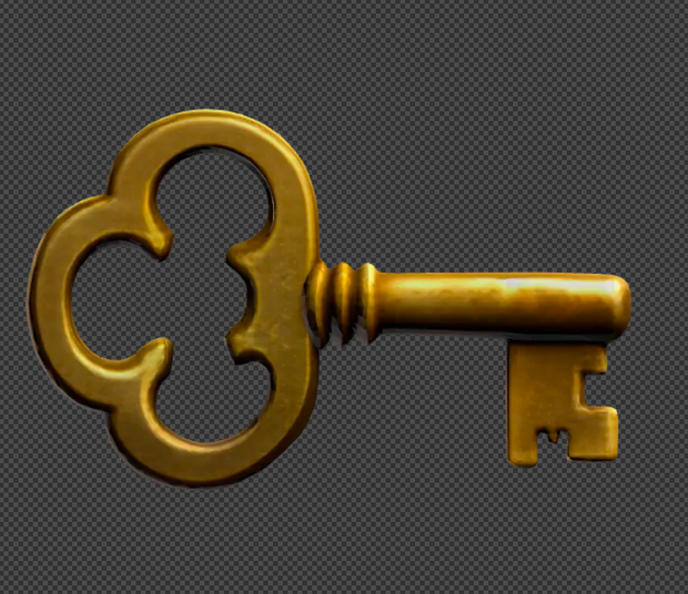 【3Dモデル】古い鍵 パート1 / ホラー / ファンタジー / ゲーム素材