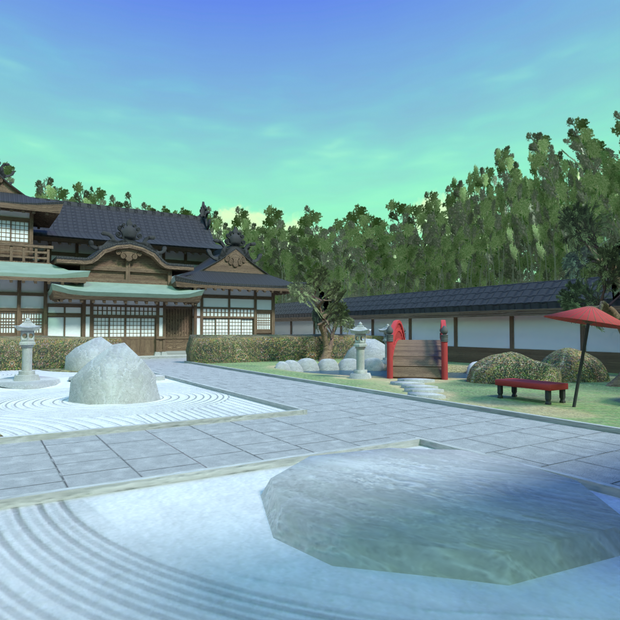【3Dモデル】和風庭園