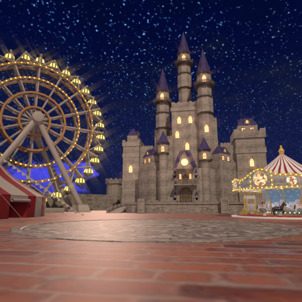 【無料】夜の遊園地(Night Amusement Park)