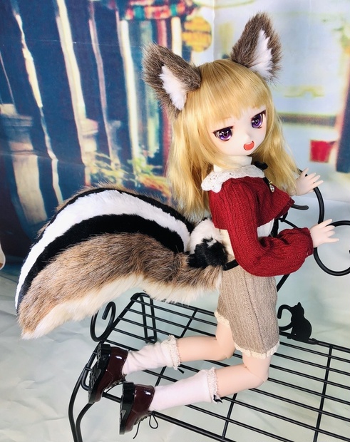 MDD 猫耳 ネコミミ 尻尾 ドルフィードリーム DD 衣装 人形 ケモミミ