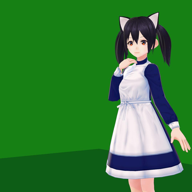 【VRoid】青いナース服