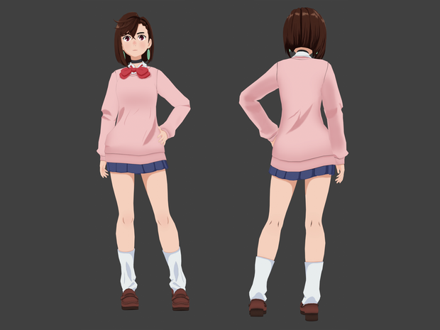Momo Ayase Dan Da Dan VRChat Avatar - 綾瀬桃ダンダダンVRChatアバター