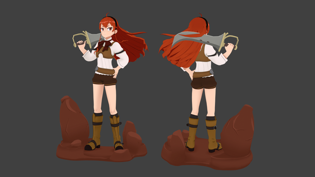 Eris Greyrat Rigged Model Mushoku Tensei - エリス・グレイラット リギッドモデル 無職転生