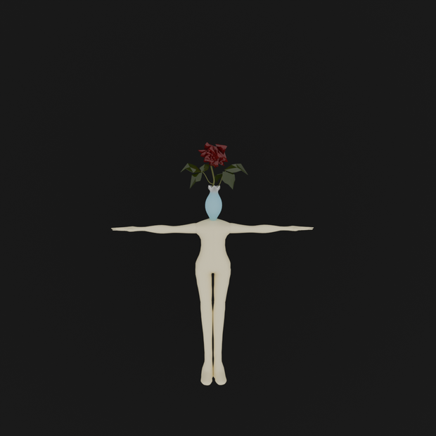 赤薔薇の人型｜Cluster・VRchat対応VRM