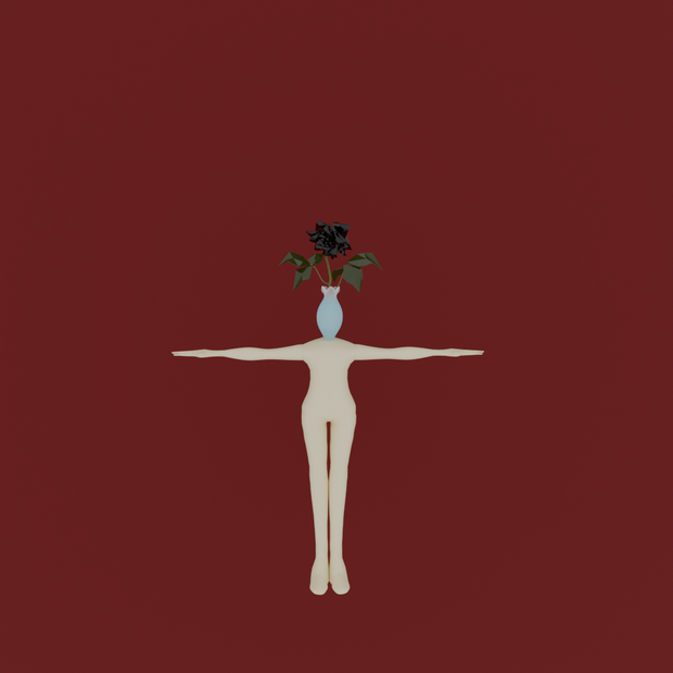 黒薔薇の人型｜Cluster・VRchat対応VRM