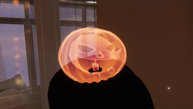 【VRC想定】ハロウィーン・かぼちゃグッズ ２種 (頭に)