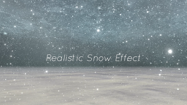 【unity/VRChat】Realistic Snow Effect（3種）