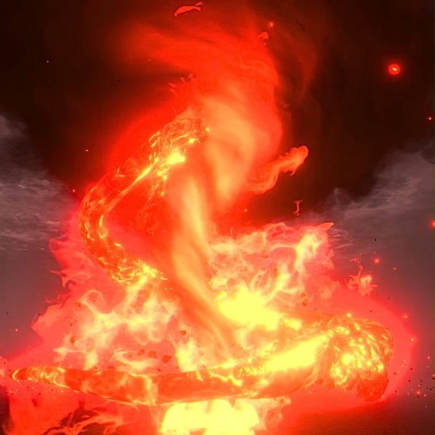 unity/VRChat】炎の竜巻エフェクト / Dragon Fire Tornado