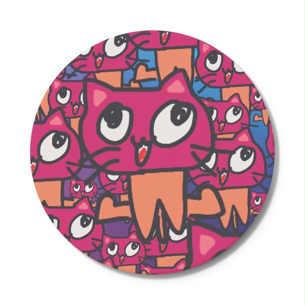 ちっせえねこデザイン】オリジナルキャラクター コースター - ちっせえ