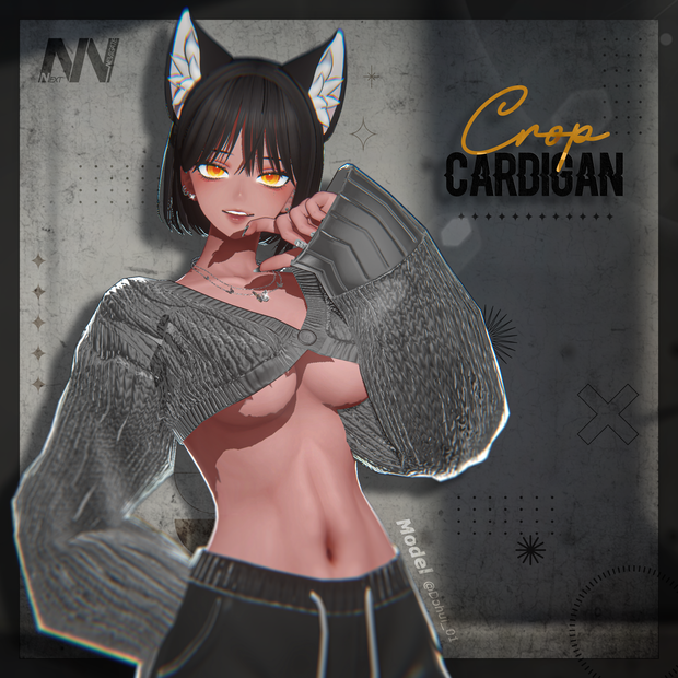 [NN SHOP] Crop Cardigan_For Shinra