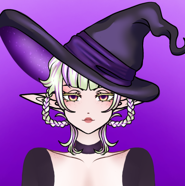 (VTUBER) Cute Witch 2D Model