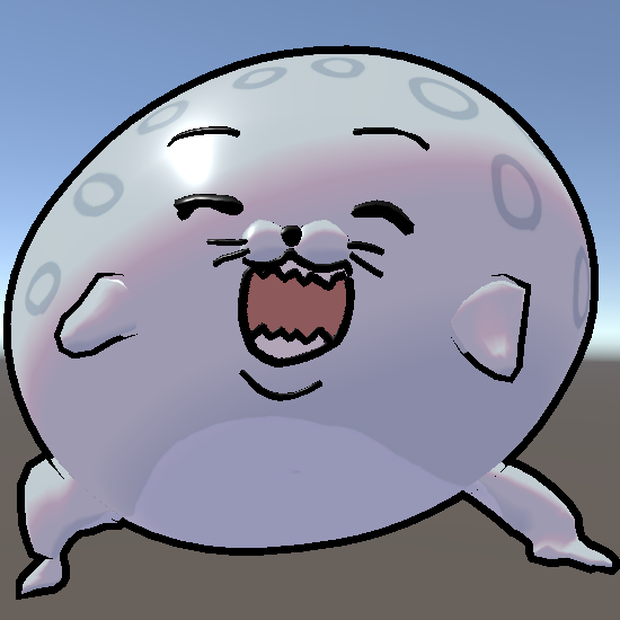 3Dモデル「ごきげんあざらし」