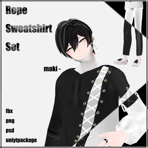 [ Rope Sweatshirt Set ] - maki