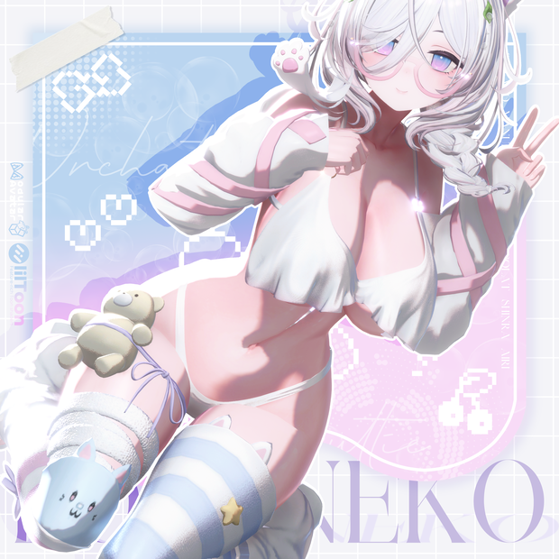 ✨7アバター対応✨ 🐾𝑳𝒐𝒐𝒑𝑵𝒆𝒌𝒐 *･☪·̩͙ 