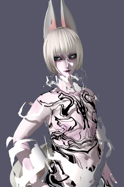 白キツネさん