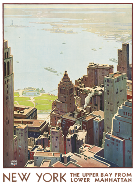 PNG画像：ニューヨーク湾岸アンティークイラスト