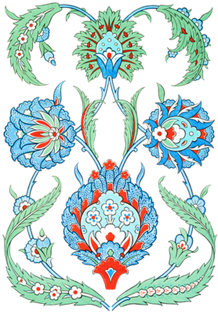 PNG画像：アラベスク模様アンティークイラスト素材