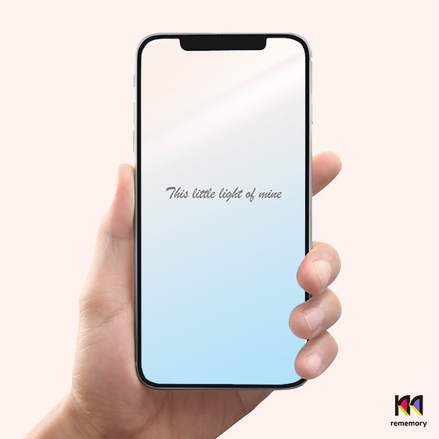 ［投げ銭用］スマホ用画像・This little light of mine（White）