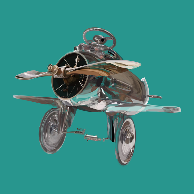 飛行機・H1のイラスト素材セット【パワポ図形作成】