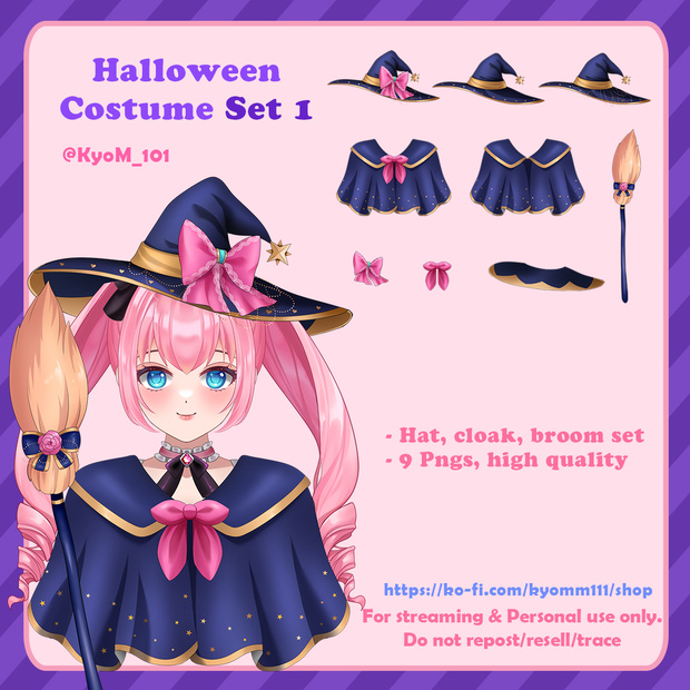 Special Halloween Costume Set 1: Vtuber Streaming Asset