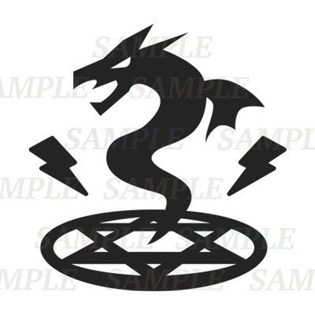 ドラゴン召喚 ベクターイラストアイコン画像 PNG&SVG