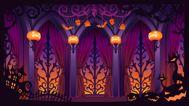 【フリー配布】ハロウィン配信用素材2021