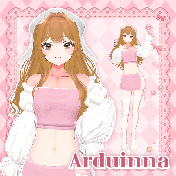 【Arduinna専用】ピンクツーピース（ショートベール付き）｜duchess.rh