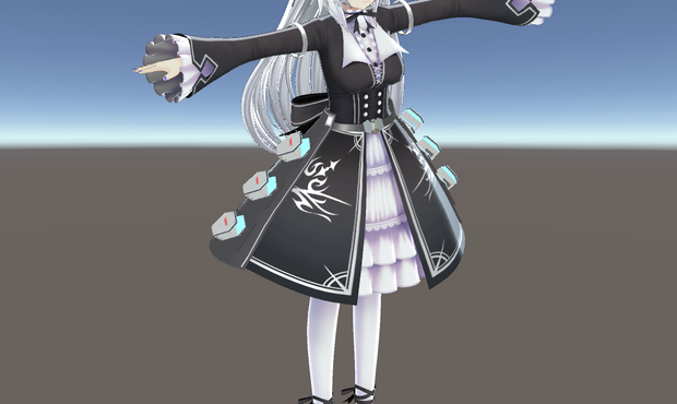 【VRC想定オリジナル3Dモデル】ますきゃっと用装備「武装携帯用腰ホルスター」