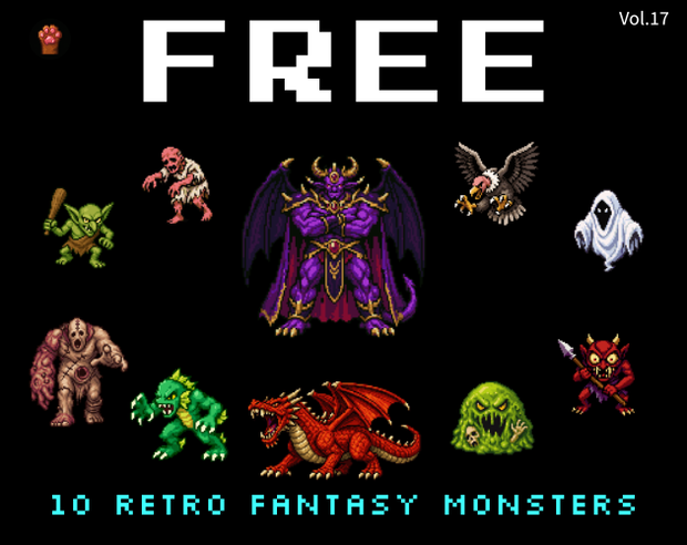 FR-17｜無料お試し FR-17｜ドット絵10点（透過PNG）　FR-17 | Free Sample