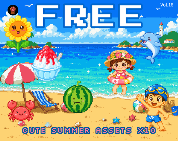 FR-18｜無料お試し FR-18｜ドット絵10点（透過PNG）　FR-18 | Free Sample
