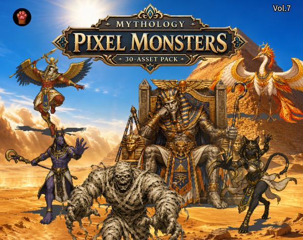 CP39｜神話モンスター30体（透過PNG／商用OK） / Mythology Monsters x30