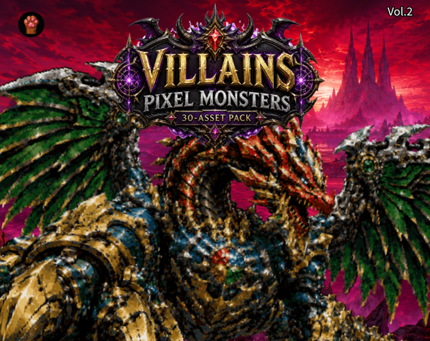 CP44｜ヴィラン・悪役キャラクター30体（透過PNG／商用OK） / Villains x30