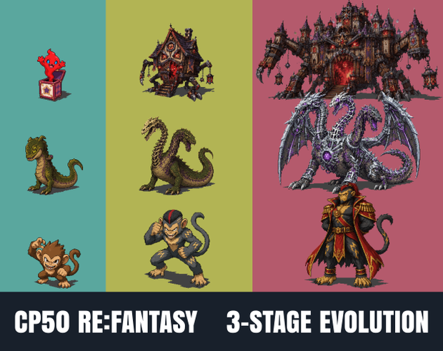 CP50-H61｜RE:Fantasy 30点（透過PNG／商用OK） / RE Fantasy x30 (PNG)
