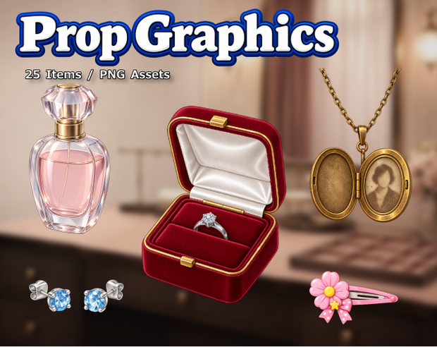 PR04｜現代小物 25点（PNG／商用OK） / Modern Props x25 (PNG)