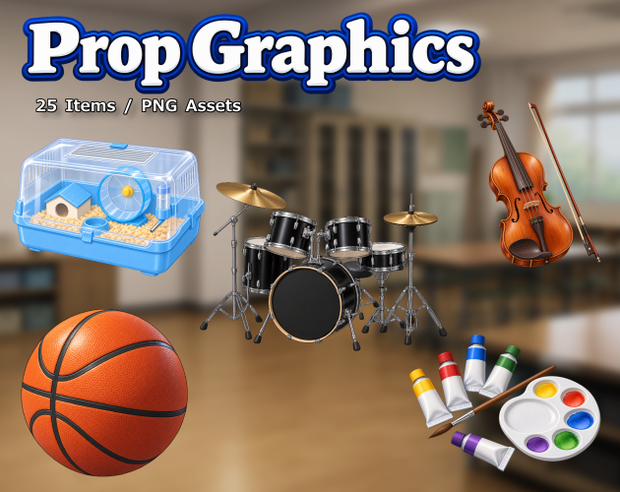 PR09｜現代小物 25点（PNG／商用OK） / Modern Props x25 (PNG)