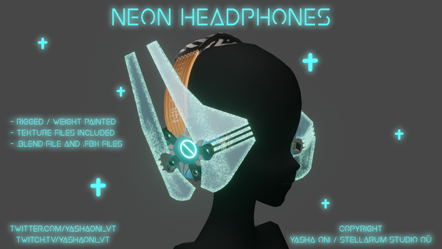Neon headphones