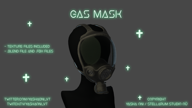 Visor Gas Mask - .fbx, .blend, unitypackage files
